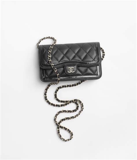 chanel flap phone holder|chanel phone bag with chain.